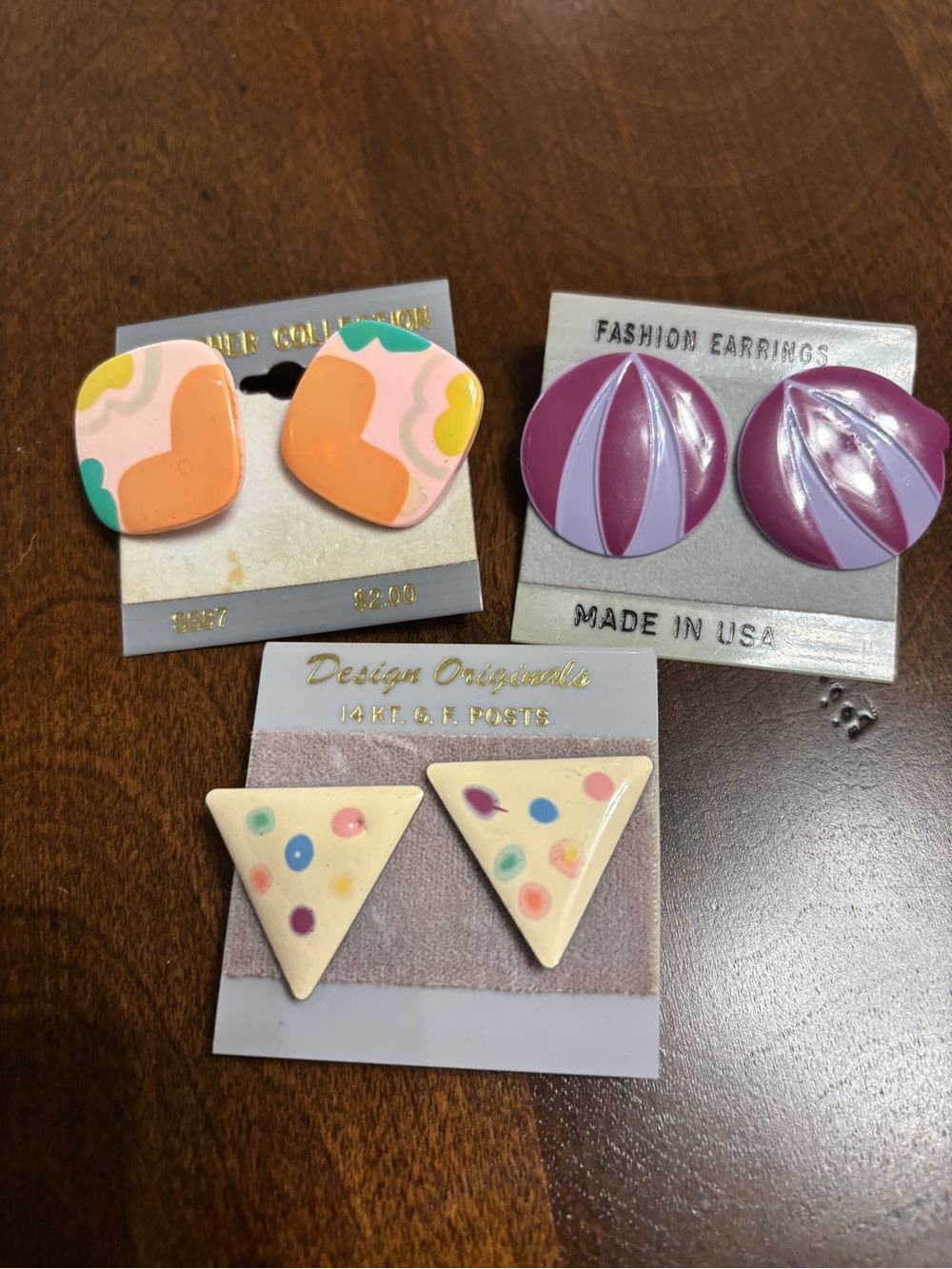80s Enamel Earring Bundle